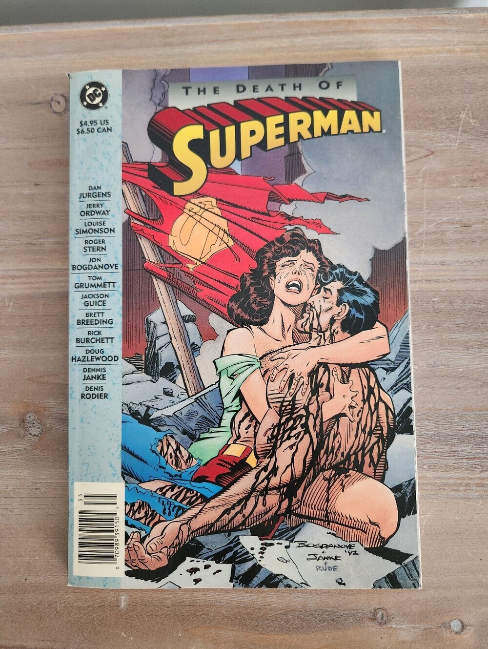 🦸 DC Comics The Death of Superman 1993 First Printing Trade Paperback Book